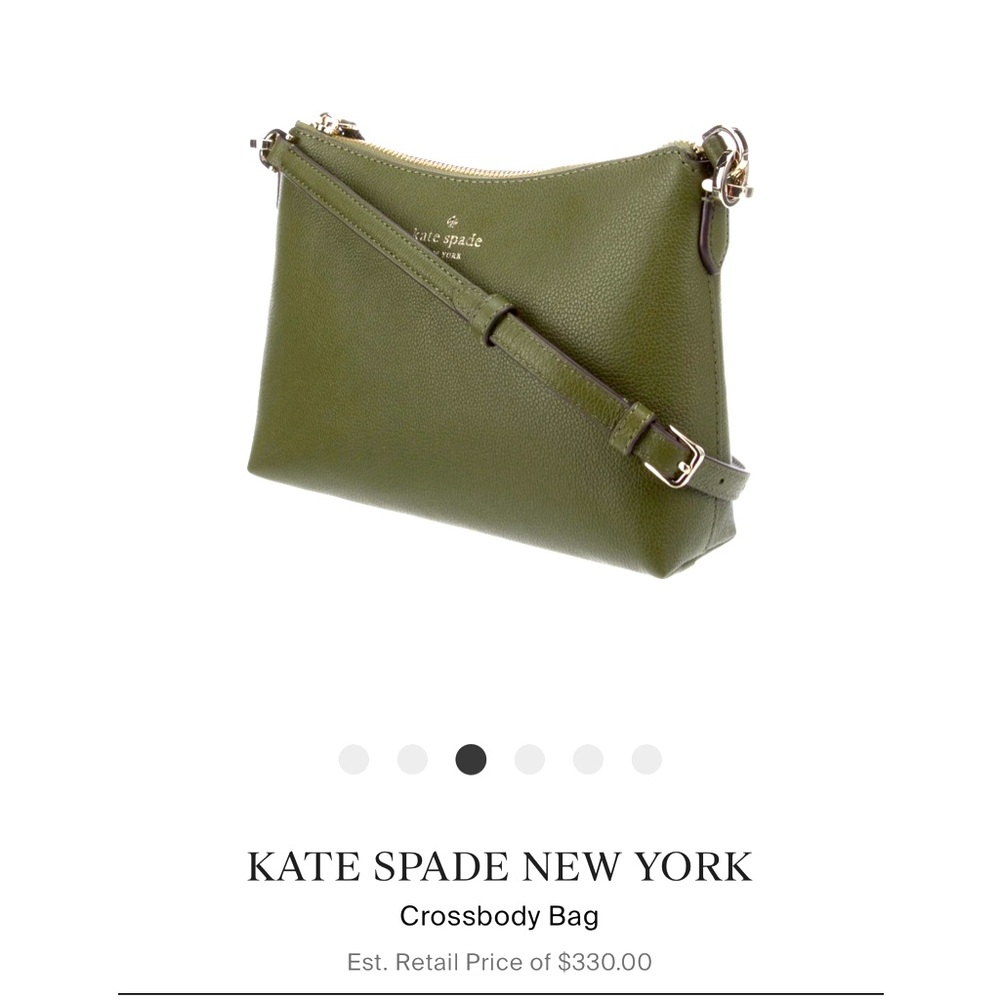 Kate Spade New York Olive Green Crossbody Bag NWT